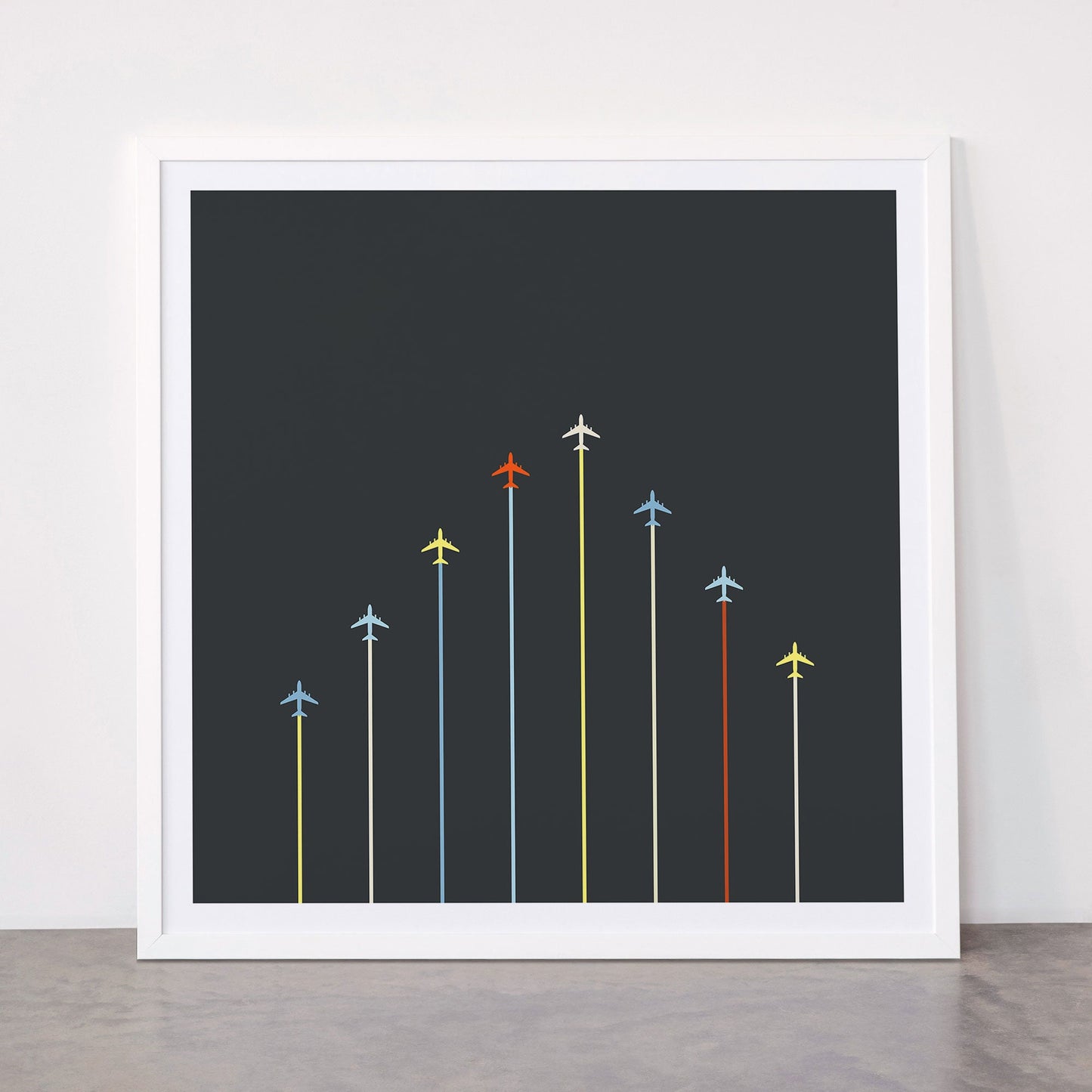 Retro Airplanes 06 Framed Art Print Gallery Image 87