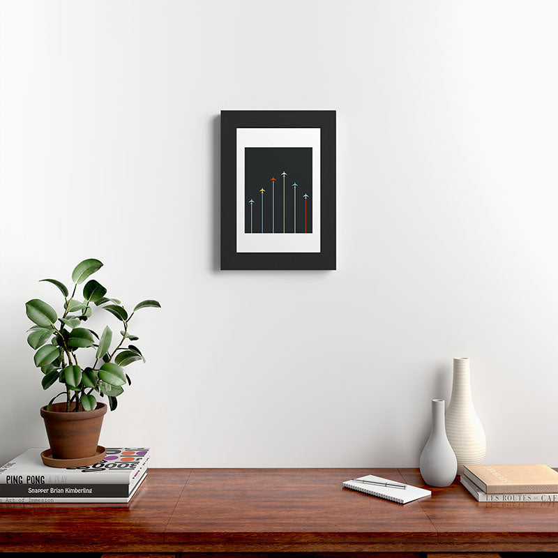 Retro Airplanes 06 Framed Art Print Gallery Image 42