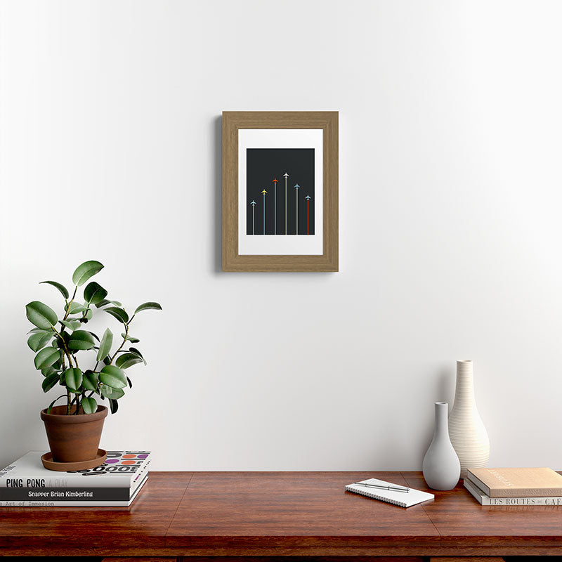 Retro Airplanes 06 Framed Art Print Gallery Image 52