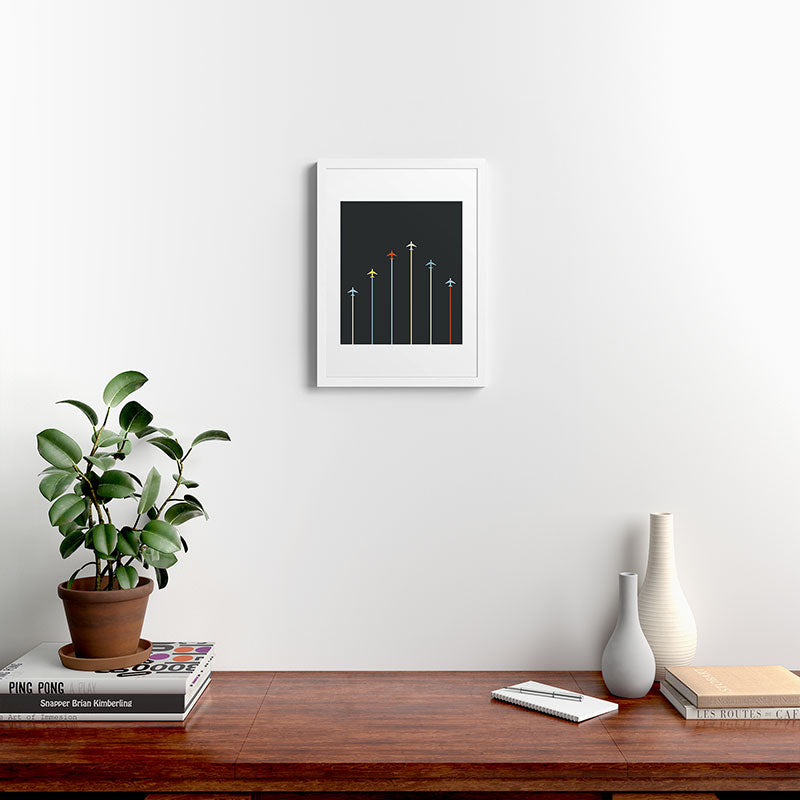 Retro Airplanes 06 Framed Art Print Gallery Image 32