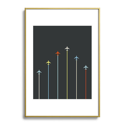 Retro Airplanes 06 Framed Art Print Gallery Image 123