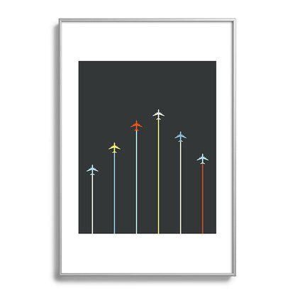 Retro Airplanes 06 Framed Art Print Gallery Image 132