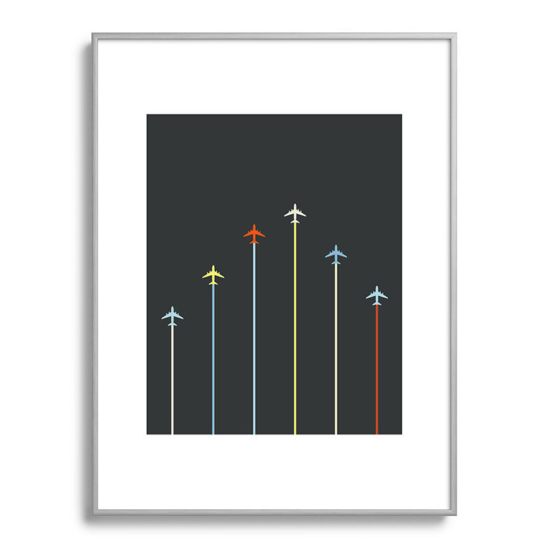 Retro Airplanes 06 Framed Art Print Gallery Image 134