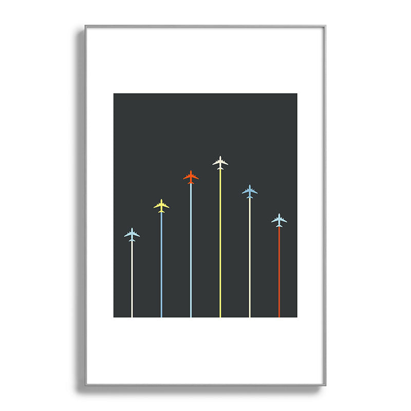 Retro Airplanes 06 Framed Art Print Gallery Image 137