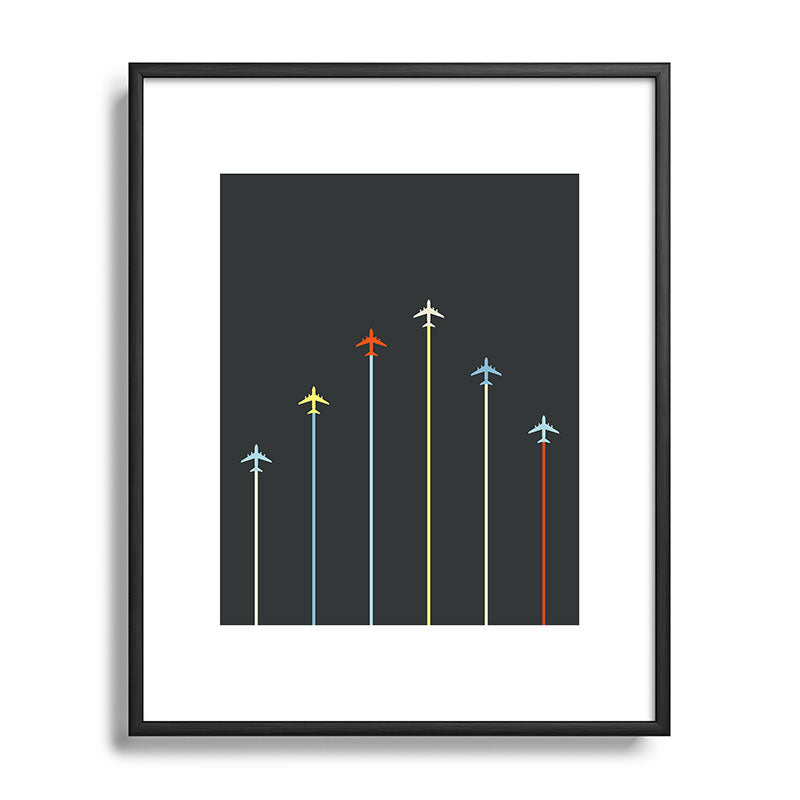 Retro Airplanes 06 Framed Art Print Gallery Image 112