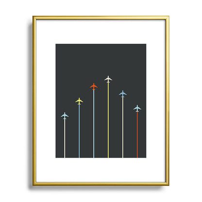 Retro Airplanes 06 Framed Art Print Gallery Image 120