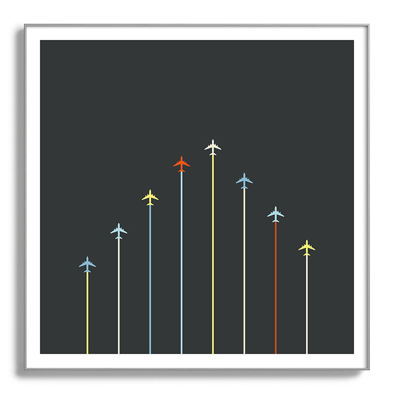 Retro Airplanes 06 Framed Art Print Gallery Image 142