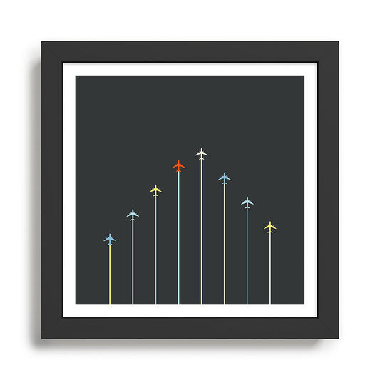 Retro Airplanes 06 Framed Art Print Gallery Image 2