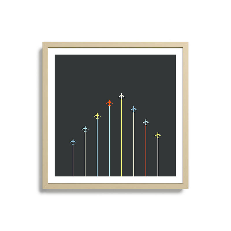 Retro Airplanes 06 Framed Art Print Gallery Image 27