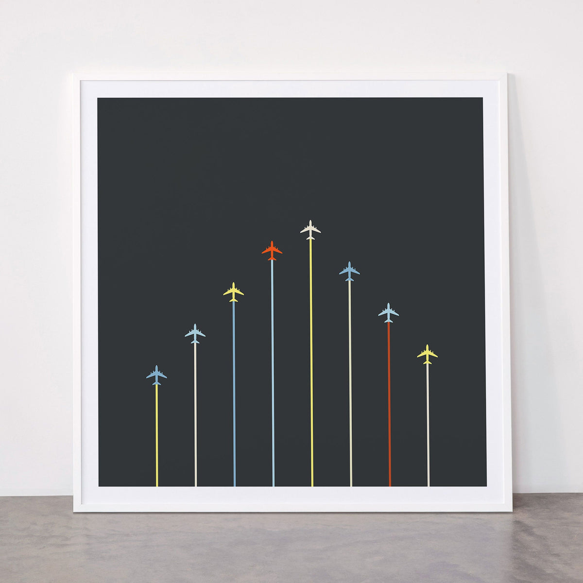 Retro Airplanes 06 Framed Art Print Gallery Image 43