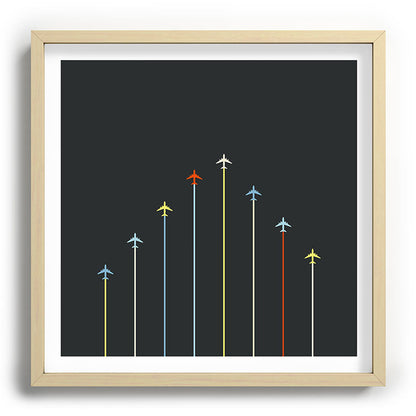 Retro Airplanes 06 Framed Art Print Gallery Image 109