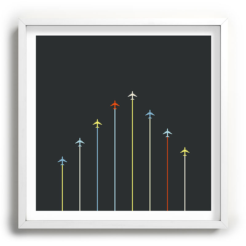 Retro Airplanes 06 Framed Art Print Gallery Image 118