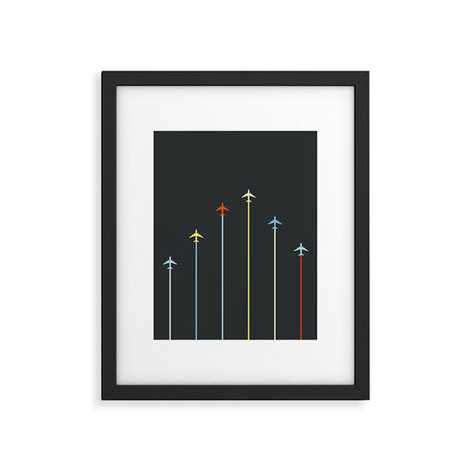 Retro Airplanes 06 Framed Art Print Gallery Image 1