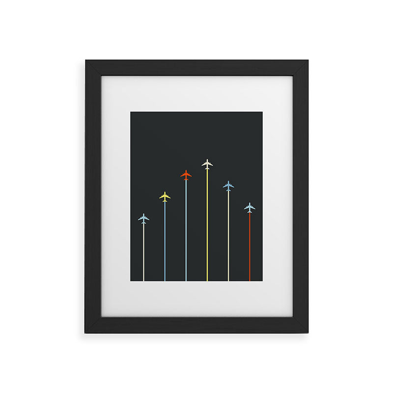 Retro Airplanes 06 Framed Art Print Gallery Image 45