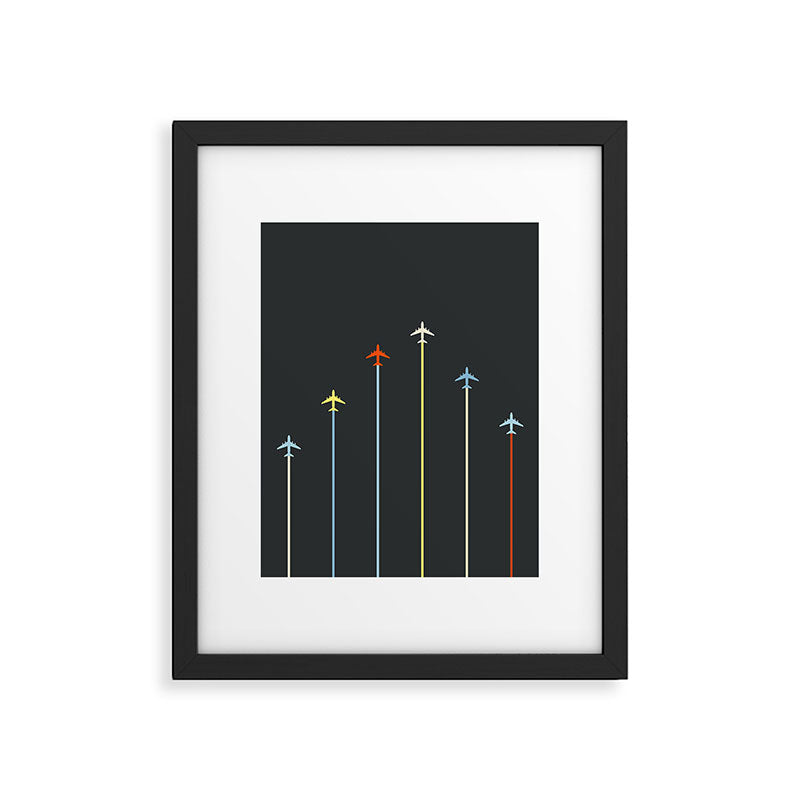 Retro Airplanes 06 Framed Art Print Gallery Image 3