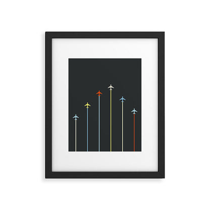 Retro Airplanes 06 Framed Art Print Gallery Image 3