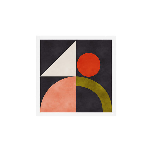 mid century bauhaus geometry square 1 Art Print Gallery Image 1