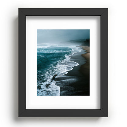 Misty Shoreline - Moody Ocean Photography Print Framed Art Print Gallery Image 57