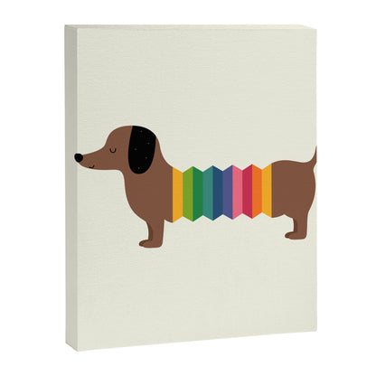 Rainbow Dooooog Canvas Print Gallery Image 2