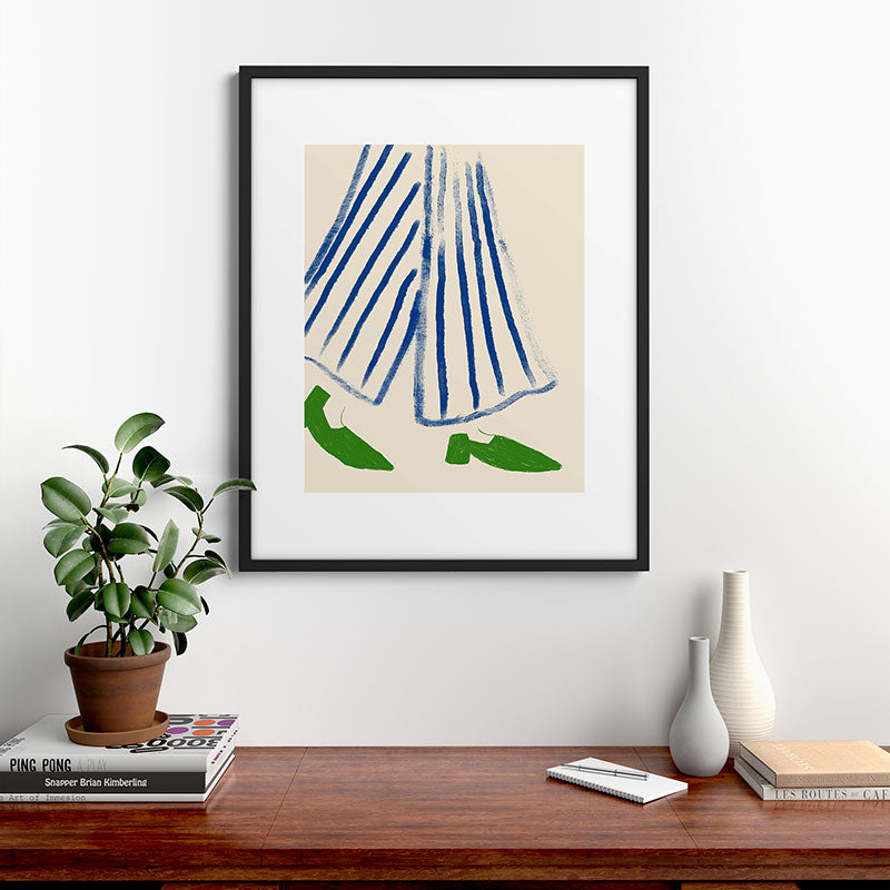 Green Shoes Framed Art Print Gallery Image 7