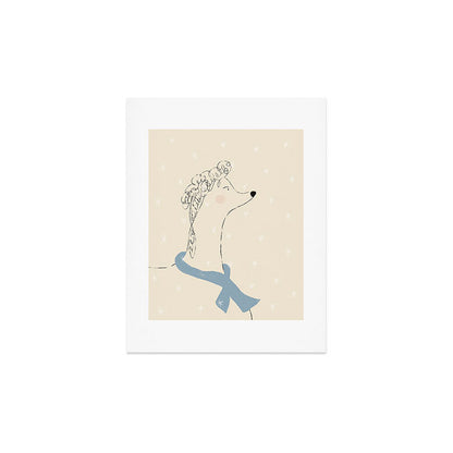 Winter Poodle Art Print Gallery Image 3