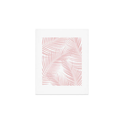 Blush Pink Palm Leaves Dream - Cali Summer Vibes #2 #tropical #decor #art #society6 Art Print Gallery Image 1