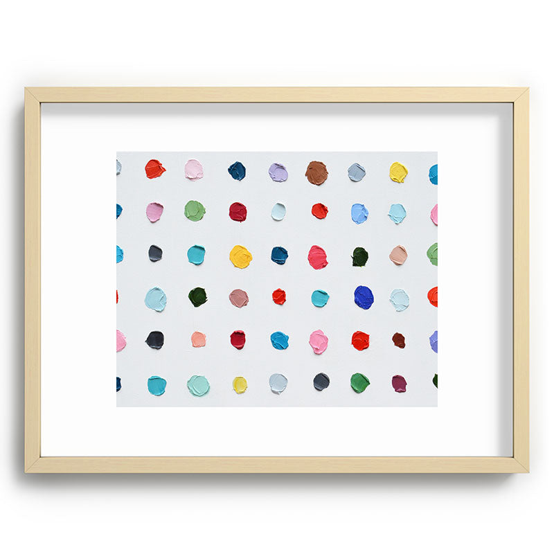 Infinite Polka Daubs Framed Art Print Gallery Image 99