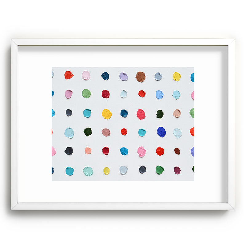 Infinite Polka Daubs Framed Art Print Gallery Image 107