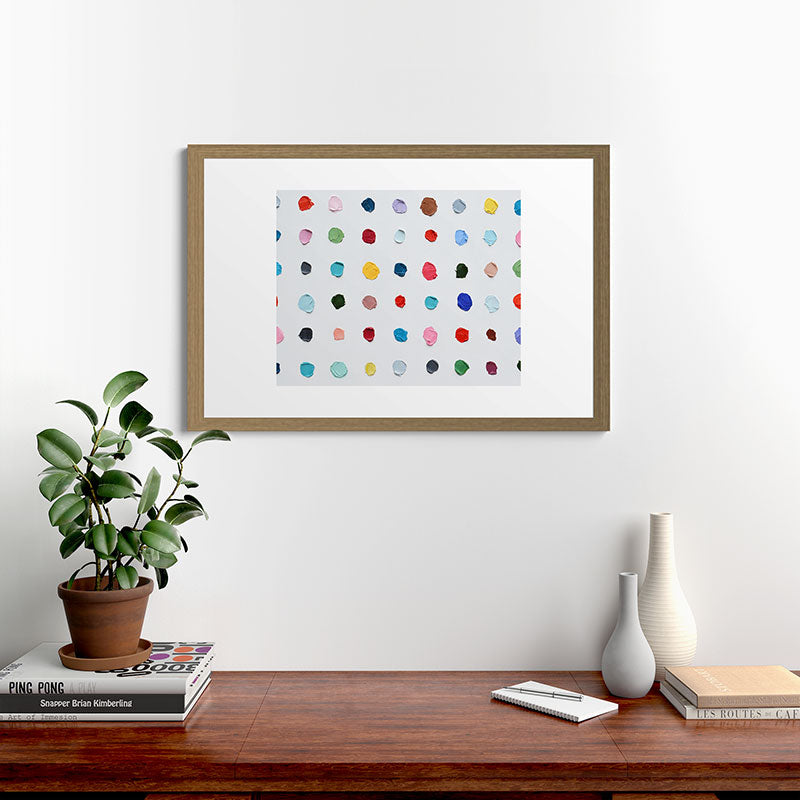 Infinite Polka Daubs Framed Art Print Gallery Image 65