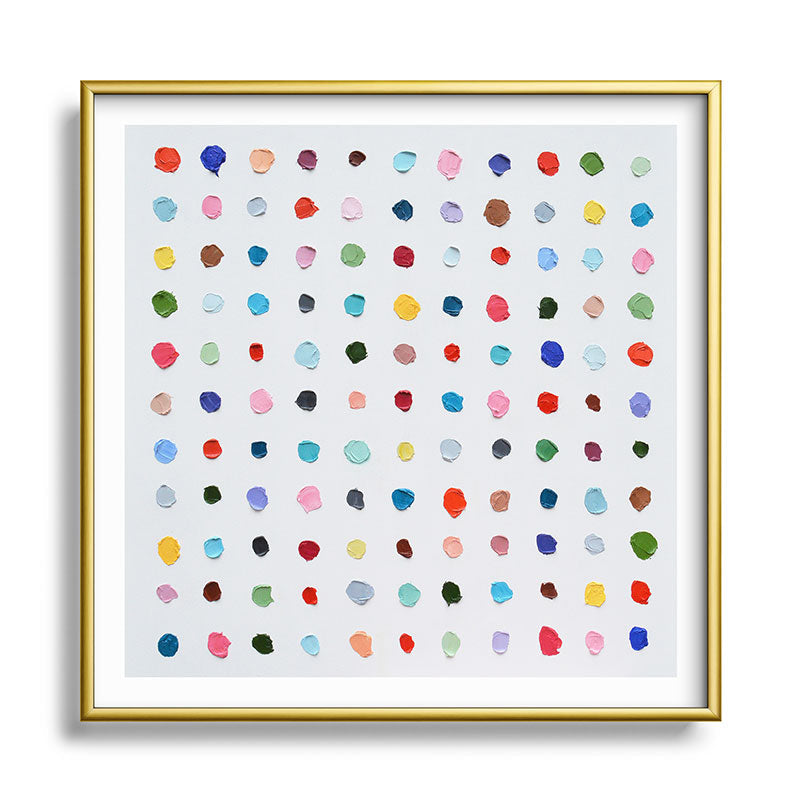 Infinite Polka Daubs Framed Art Print Gallery Image 133