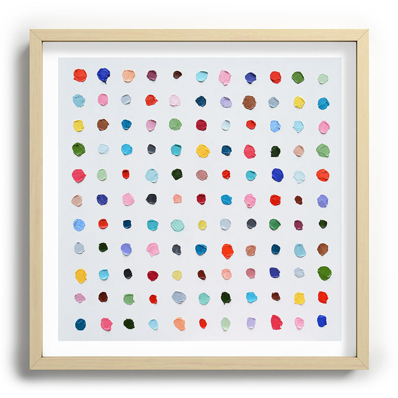 Infinite Polka Daubs Framed Art Print Gallery Image 109