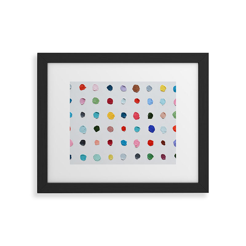 Infinite Polka Daubs Framed Art Print Gallery Image 45