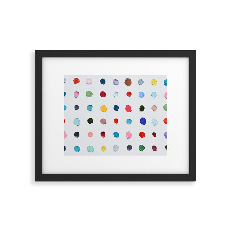 Infinite Polka Daubs Framed Art Print Gallery Image 5