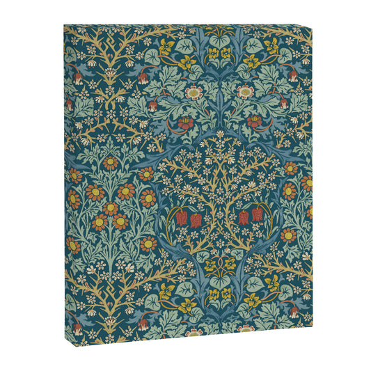 William Morris Vintage Blackthorn Bright Indigo Canvas Print Gallery Image 2