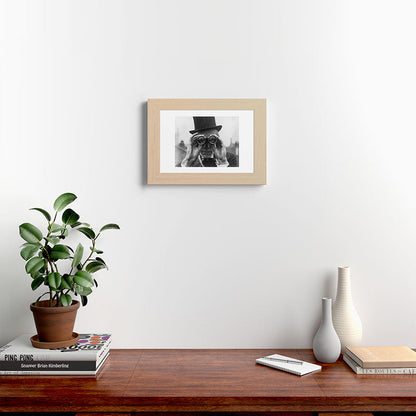 Derby Spectator watching ponies with opera glasses black and white photograph - photography - photographs Framed Art Print Gallery Image 62