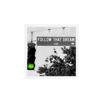 Follow That Dream Parkway black and white inspirational photograph / art photography Art Print Gallery Image 2
