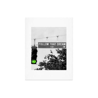Follow That Dream Parkway black and white inspirational photograph / art photography Art Print Gallery Image 8