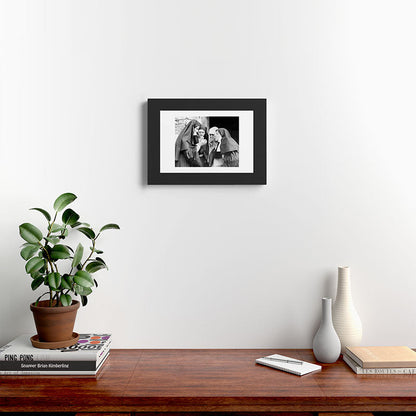 Nuns smoking black and white photograph - photography - photographs portrait for home and wall decor Framed Art Print Gallery Image 42