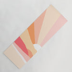 Sunny Coastal Retro Rainbow Yoga Mat Gallery Image 1