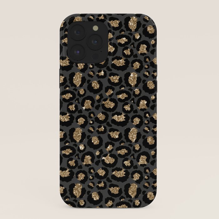Black Gold Leopard Print Pattern iPhone Case Gallery Image 40