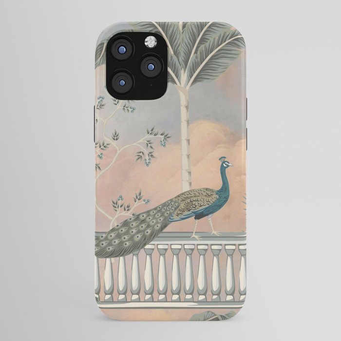 Chinoiserie Palatial Peacock Garden Peach Cloud Sky iPhone Case Gallery Image 43