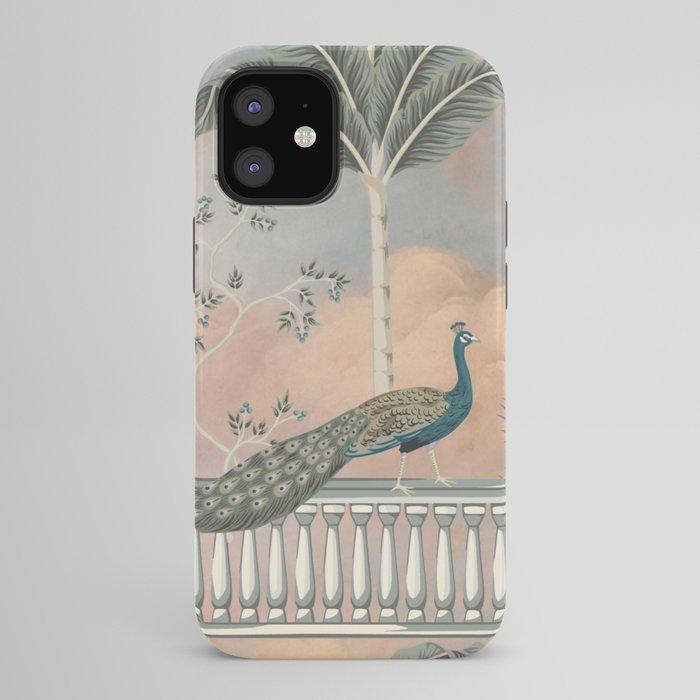 Chinoiserie Palatial Peacock Garden Peach Cloud Sky iPhone Case Gallery Image 42