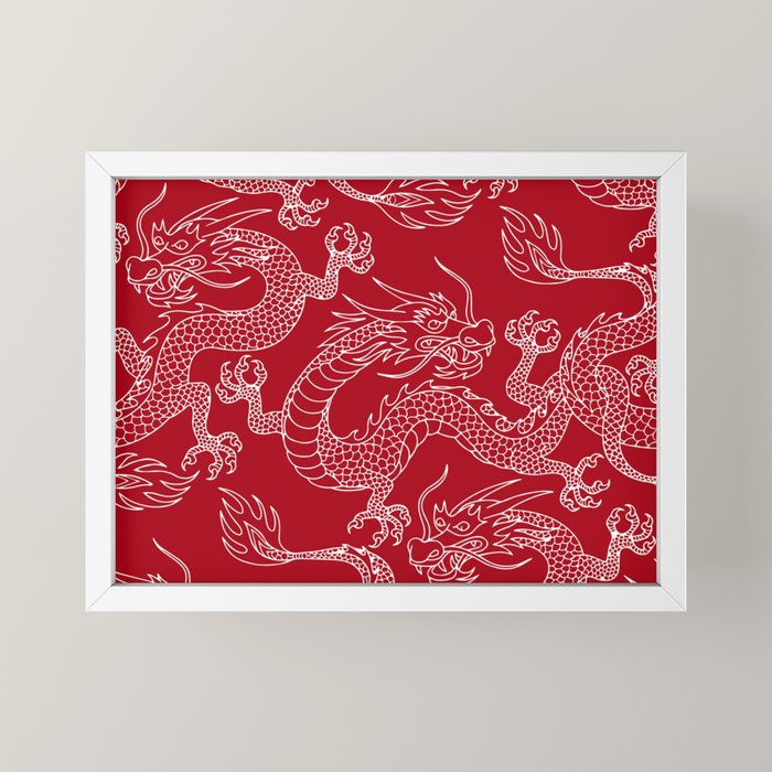 Lunar Year White Dragon Mini Art Print Gallery Image 7