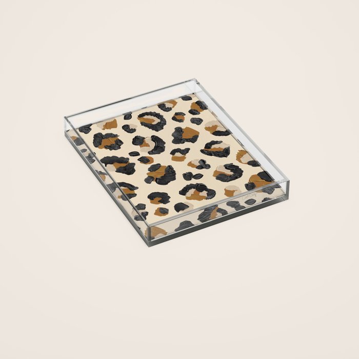 Leopard Print â Neutral Gold Light Palette Acrylic Tray Gallery Image 2