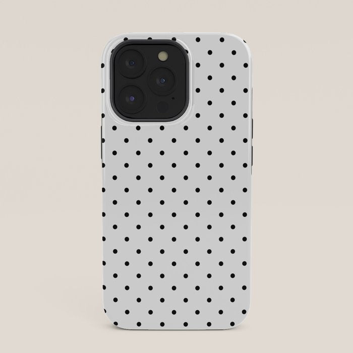Small Black Polka dots Background iPhone Case Gallery Image 35