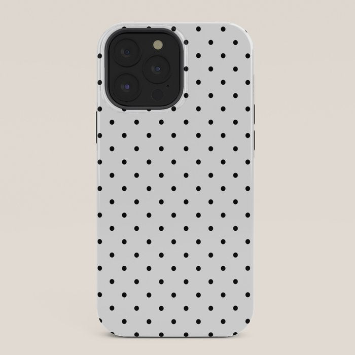 Small Black Polka dots Background iPhone Case Gallery Image 36