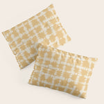 Tie dye checked in yellow Pillow Sham Gallery Image 1