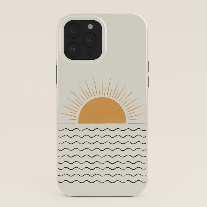 Sunrise Ocean - Mid Century Modern Style iPhone Case Gallery Image 40