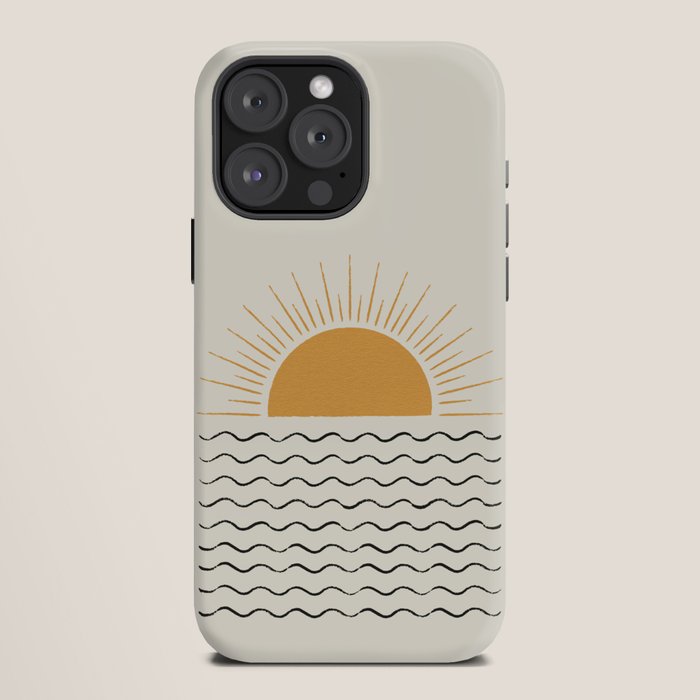Sunrise Ocean - Mid Century Modern Style iPhone Case Gallery Image 12