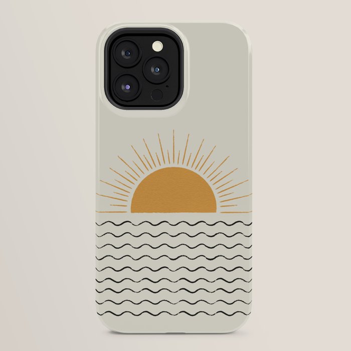 Sunrise Ocean - Mid Century Modern Style iPhone Case Gallery Image 24